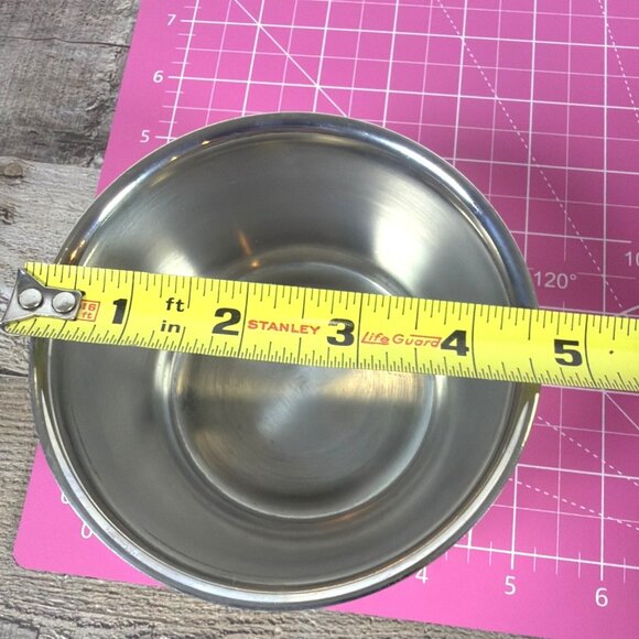 Vintage MCM 1950s Chrome Plated Round Lidded Butter Margarine Dish Serving Bowl - Picture 7 of 10